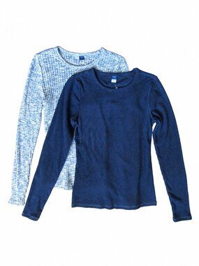 NWOT Old Navy Plush Ribbed Long Sleeve Tee 2-Shirt Bundle | Size S